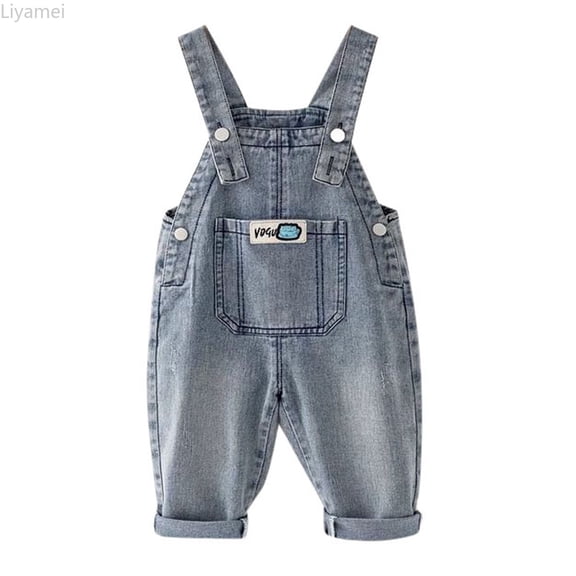 Liyamei Girls Overalls For Toddlers And Kids Party Outdoor Casual Wear Adjustable Straps Soft Comfortable Pants For 3 4 5 6 7 8 Year Old Girls Girls Denim Jeans Size Blue 6-12 Months
