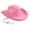 Pink, variant on Mikilon Men and Women Straw Hat Outdoorsy Comfortable Breathable Hats Solid Color Wide Brimmed Hats