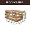 thumbnail image 2 of HAMPPLIES 1Pack Wood Basket Storage Basket with Lid 30X20X16CM for Bathroom, 2 of 8