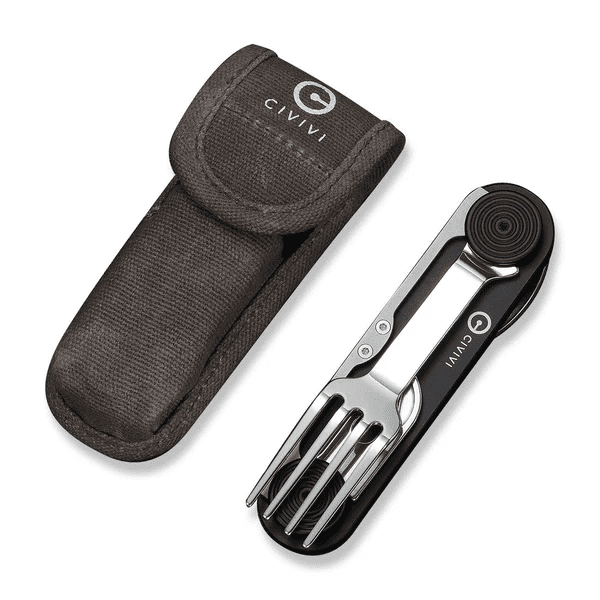 CIVIVI Knives Partake Multi-tool 4-in-1 Black Aluminum & Stainless Steel Camp Knife C24032C-1