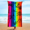 thumbnail image 4 of Fwttom Microfiber Beach Towel, Colorful Fast Drying Sand Free Beach Towels Oversized, Super Lightweight Bath Towels for Swimming Pool, Camping Essentials and Beach Essentials, 4 of 8