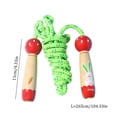 thumbnail image 3 of Kids Adjustable Kid Jump Ropes For Girls Boys With Wooden Handle Cotton, 3 of 4