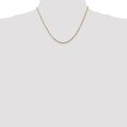 thumbnail image 2 of Diamond2Deal 14K Yellow Gold 1.8mm Extra Light Diamond-cut Rope Chain Necklace for Women 18", 2 of 6