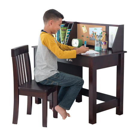 Kidkraft Study Desk With Chair Espresso Walmart Com Walmart Com