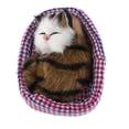 thumbnail image 5 of Purring Stuffed Kitten Plush Soft Animal Toy Pet Gift Home Decor - C, 5 of 6