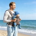 thumbnail image 4 of Baby Carrier Newborn to Toddler - Newborn Carrier, 3 Ergonomic Positions (Front in/Front Out/Back), “M”-Position Baby Carriers with Adjustable Seat (7-35 lbs), 4 of 5