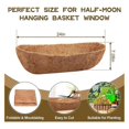 thumbnail image 3 of 24Inch Trough Coconut Liners, Natural Coconut Liners for Wall Planter, 3 of 5