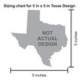 thumbnail image 3 of 5in x 5in Die Cut Maroon Texas Sticker, 3 of 3