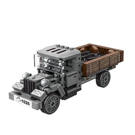 World War 2 WW2 Army Military Soldiers SWAT Personnel Carrier Armored Vehicle DIY Model Building Blocks Bricks Children's Toys