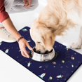thumbnail image 2 of Pet Feeding Mat Outer Space Cute Celestial Star Constellation Moon and Stars Waterproof Absorbent Non-Slip Dog Food Mat, 2 of 3
