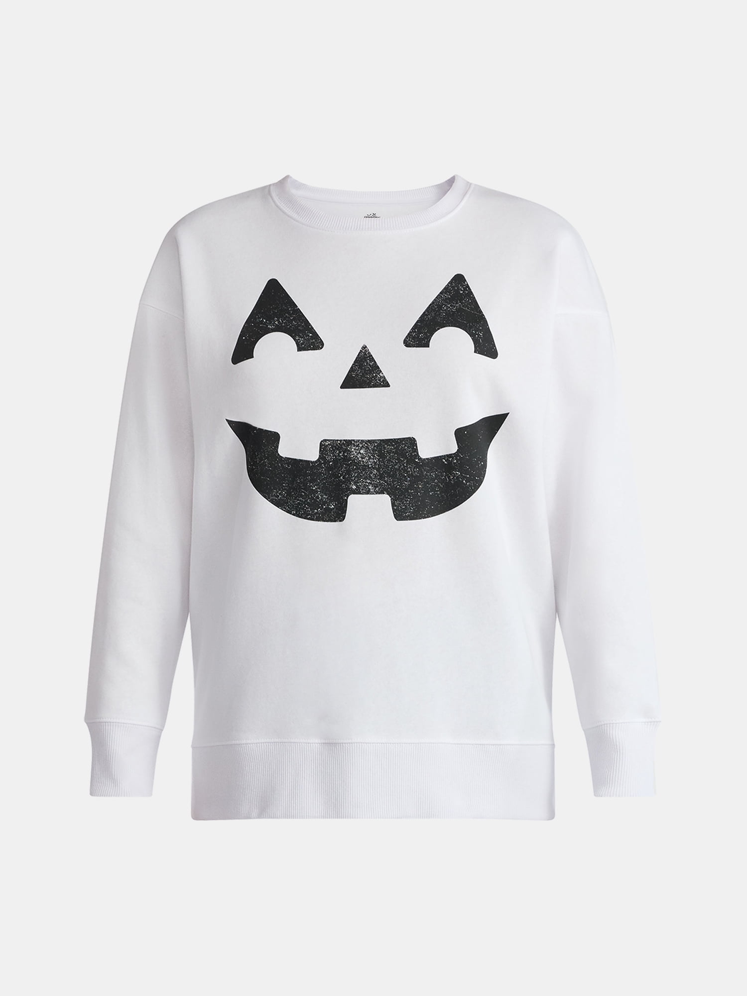 Women's Halloween Good Face Graphic Fleece Sweatshirt from Way to Celebrate, Sizes S-3XL