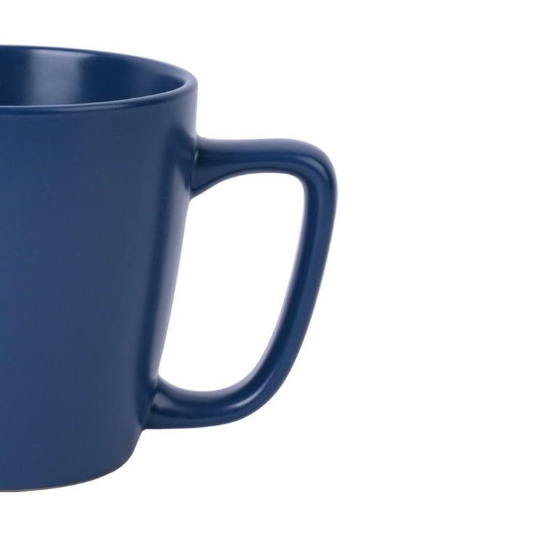 Mainstays Alessandra 14oz Matte Blue Stoneware Mug, Durable