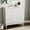 White, variant on Modern Fluted Sideboard & Buffet Cabinet-Adjustable Shelves, Solid Wood Legs & Vertical Grooved Design,Versatile Accent Cabinet for Dining Room,living room Storage,Yellow