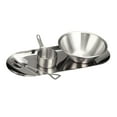 thumbnail image 3 of Tazón de hielo Tazón de cereales Ligero Fácil de limpiar Tazón de sopa de comida multifunción Tazón de arroz Plata, 3 of 9