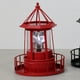 thumbnail image 5 of Solar Lighthouse with Rotating Lights,360 Degree Light Houses Lamp, IP65 Waterproof Lighthouse Lamps,Outdoor Solar Light for Patio Yard Lawn (Red), 5 of 5