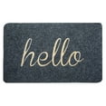 thumbnail image 2 of SugarBloom Hello Welcome Door Mat, 15.7x23.6 inch Non-Slip Heavy Duty Front Doormat, Indoor Outdoor Entrance Mat with Velvet Surface, Absorbent Floor Mat for Home,Black, 2 of 9