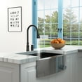 thumbnail image 2 of Logmey Kitchen Faucet with Pull Down Sprayer 360 Degree Single Handle 2 Holes,Matte Black Kitchen Sink Faucet with 2 Spray Mode, 2 of 7