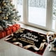 thumbnail image 5 of Seyotauo Winter Merry Christmas Santa Deer Snowflake Kitchen Rugs and Mats Kitchen Floor Mats Seasonal Decor Anti Slip Xmas Tree Cushion Case Bathroom Rug for Indoor Holiday Decoration, 5 of 6
