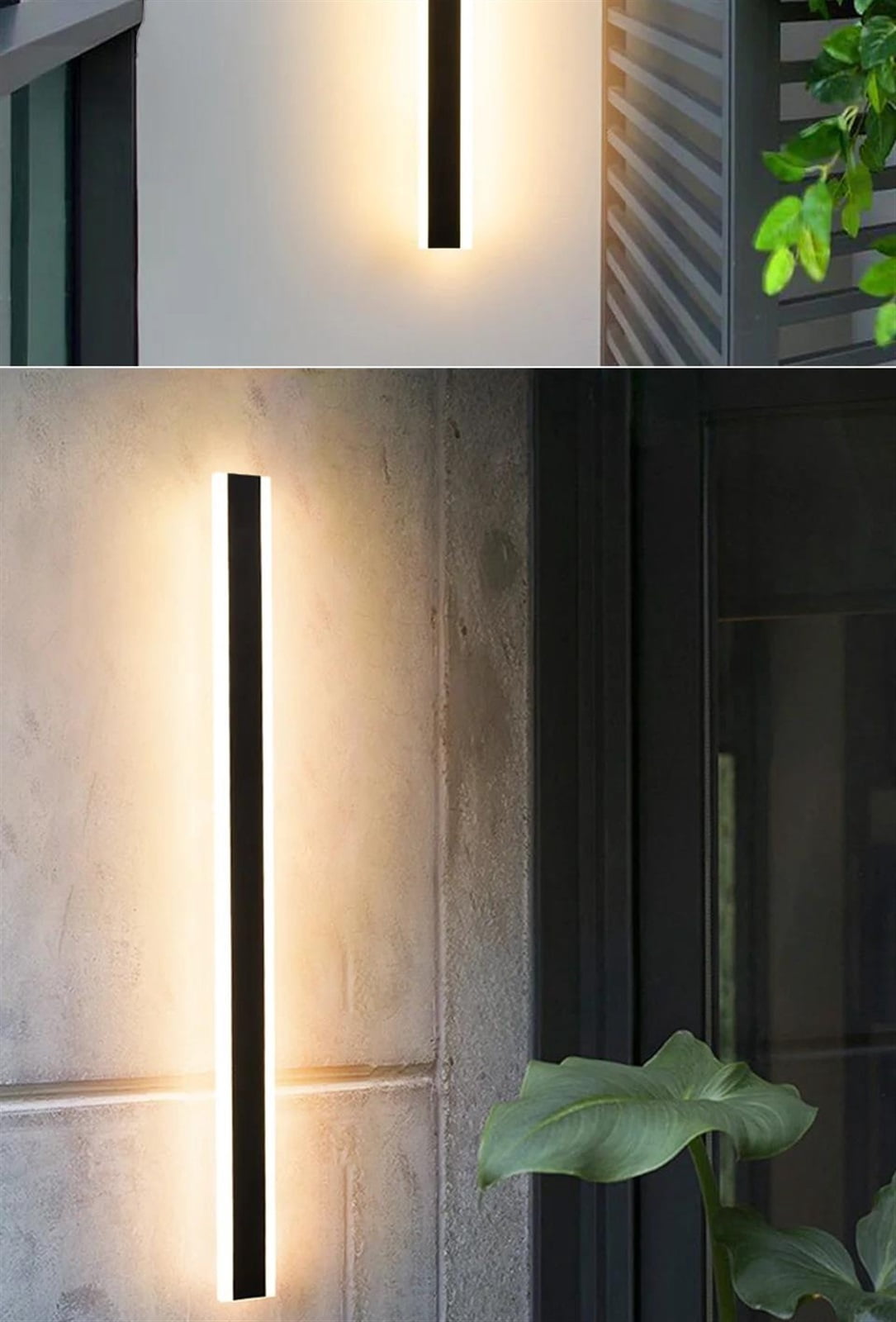 Modern Long Wall Light Balcony Villa Porch Hallway External Lamps Outdoor Lighting Waterproof Garden Wall Lamps IP65
