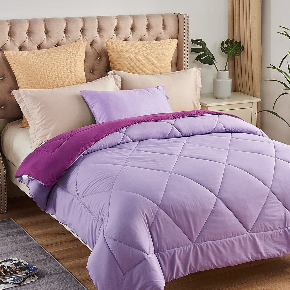 JML All-Season Down Alternative Comforter, Fluffy, Ultralsoft, White, Queen