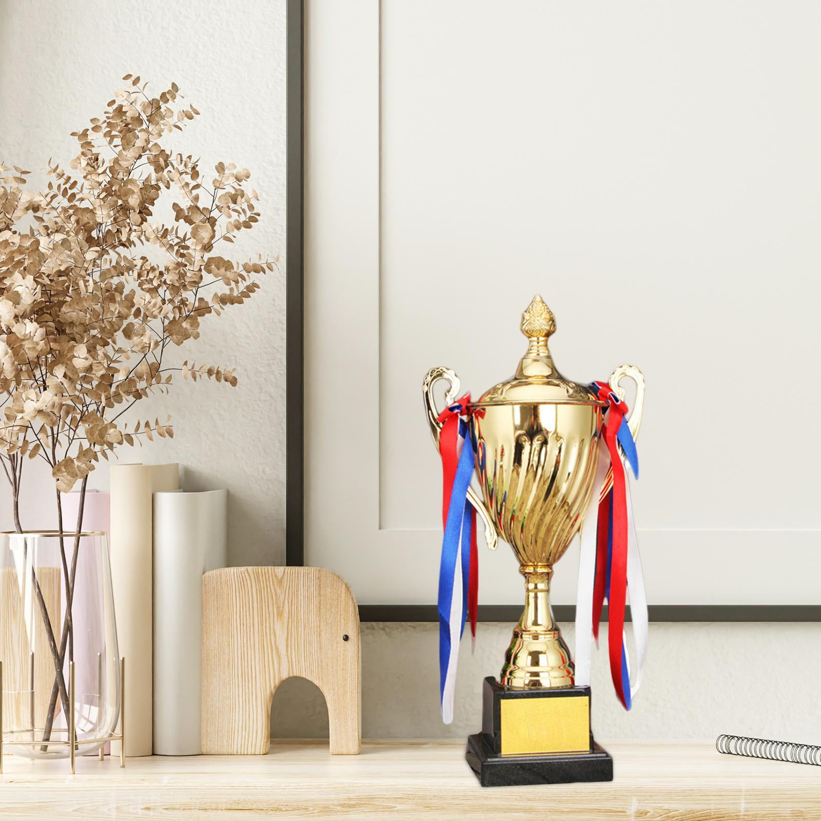 Award Trophy Rewards Large Trophy Metal Trophy Cup Keepsake for Celebration Event Football Soccer Baseball Competition 32.5cm