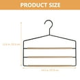 thumbnail image 3 of Qijita Pant Hanger Non-slip Space Saving Pant Hanger 3-tier Jeans Pant Hanger for Closet Clothes Hanger, 3 of 6