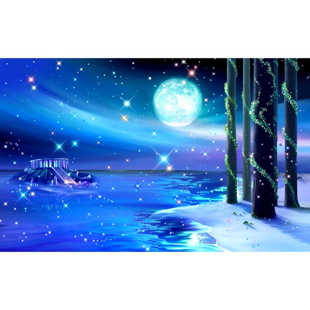 Wdftyju Paisaje nocturno 50x40cm pintura al óleo por números cuadro pintura DIY M497 Wdftyju 5rr5qu5et8tv2lz9D08