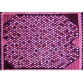 thumbnail image 1 of Ahgly Company Indoor Rectangle Abstract Pink Modern Area Rugs, 2' x 3', 1 of 4