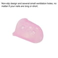 thumbnail image 4 of Uxcell Finger Tips Anti Slip Fingertip Protector, 10 Pack Silicone Finger Guard, Pink, 4 of 6