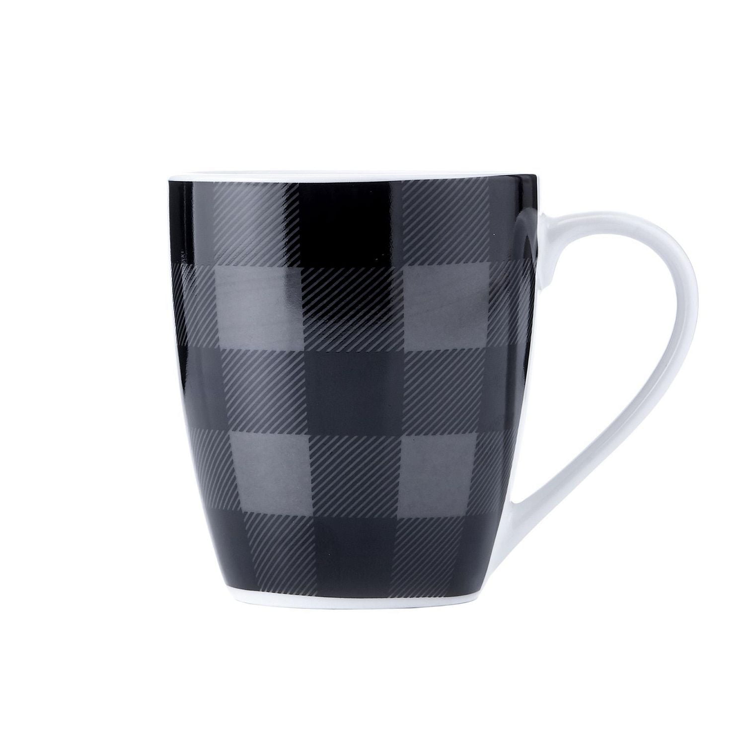 Buffalo Plaid Grey/Black 16PC Dinnerset