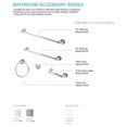 thumbnail image 4 of Laguna Brass Bathroom Accessories 18" Towel Bar, 4 of 4