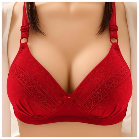 

Felwors Womens Bra Thin No Steel Rings Comfortable Push Up Bra 80C
