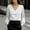White, variant on Women's Dressy Long Sleeve Shirts Casual Fashion Solid Color V Neck Long Sleeve Satin Sweet Cute Loose Fit Blouse 2026 Spring Summer Shirt Wine S