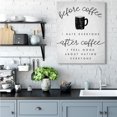thumbnail image 2 of Stupell Industries Before Coffee Hate Everyone Quote Kitchen Humor,36 x 48,Designed by Daphne Polselli, 2 of 6