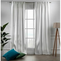 3S Brother's Solid Luxury Matte Velvet Soft Curtains Set of 2 Panels Hanging Back Tap & Rod Pocket Home Décor Bedroom Kitchen Office Windows Room Darkering ( White-52"x63")