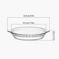 thumbnail image 2 of Glass Pie Plate Pie Pans with Handles for Baking and Serving Desserts Snacks Salads, 2 of 6