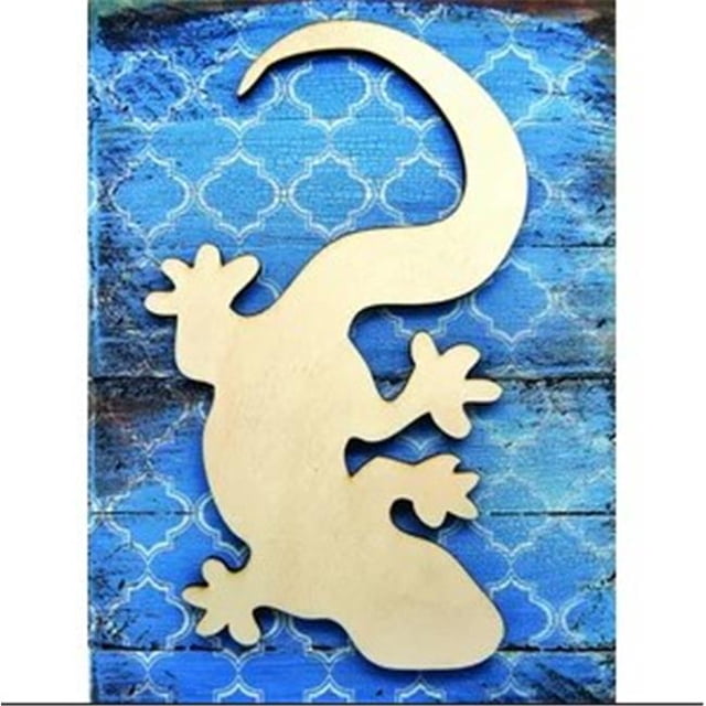 Designocracy 98434-12 Gecko Art à Bord Décor Mural