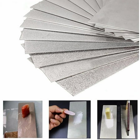 

Visland Diamond Sharpening Stone Diamond Knife Sharpener Plate Honing Whetstone Hone Block for Knives Chisel 600 Grit 1PCS