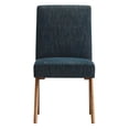 thumbnail image 6 of Modway Lyra 19" Heathered Fabric Dining Side Chair in Azure (Set of 2), 6 of 10