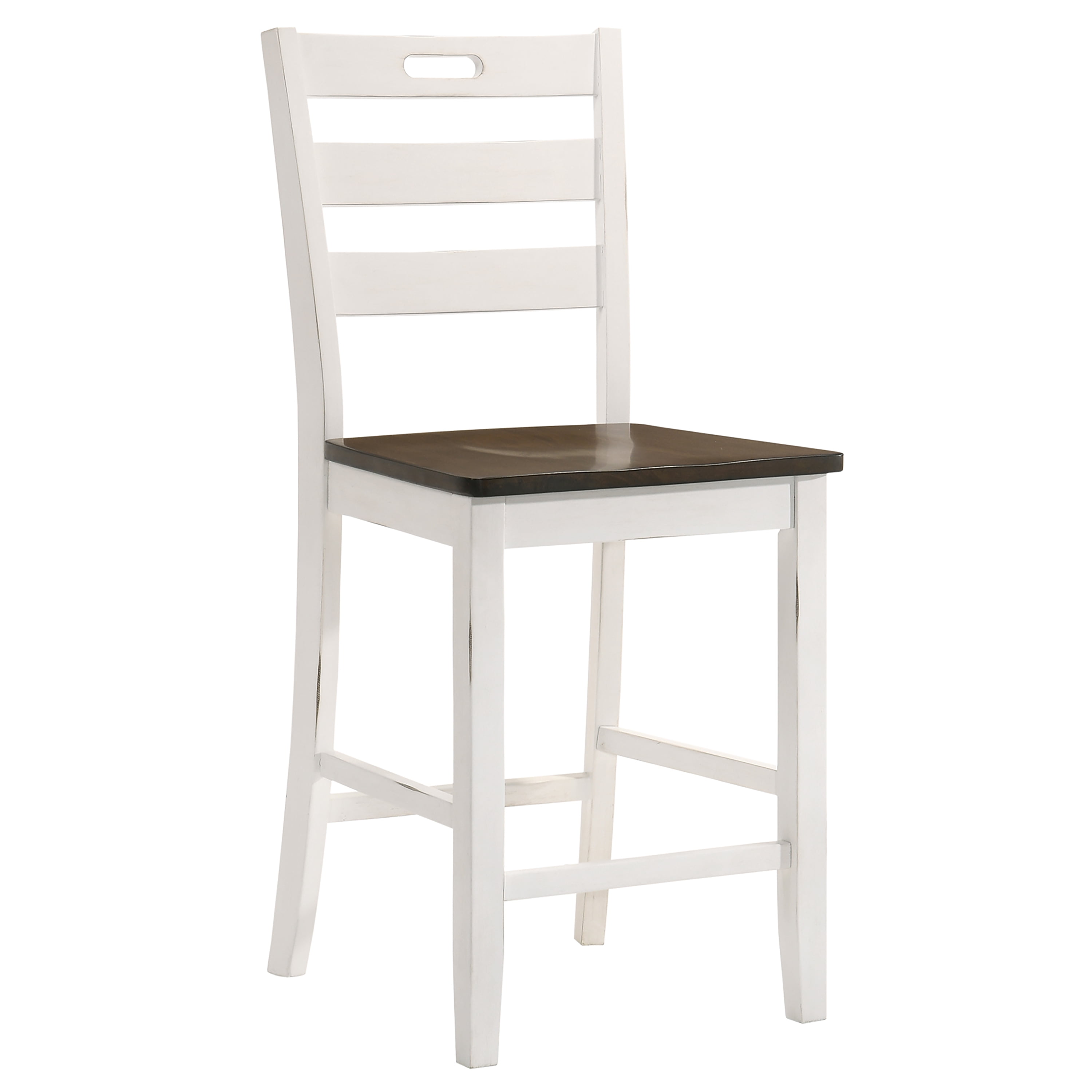Furniture of America Donia Wood Counter Chair- Set of 2, Sea White
