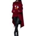 thumbnail image 1 of WEAIXIMIUNG Sweat à Capuche pour Femmes Fermeture Éclair Mode Automne et Hiver Manches Longues Imprimé Uni Droit, 1 of 3