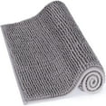 thumbnail image 1 of Alfombra de baño antideslizante 50x80cm alfombra de chenilla de microfibra para baño gris, 1 of 5