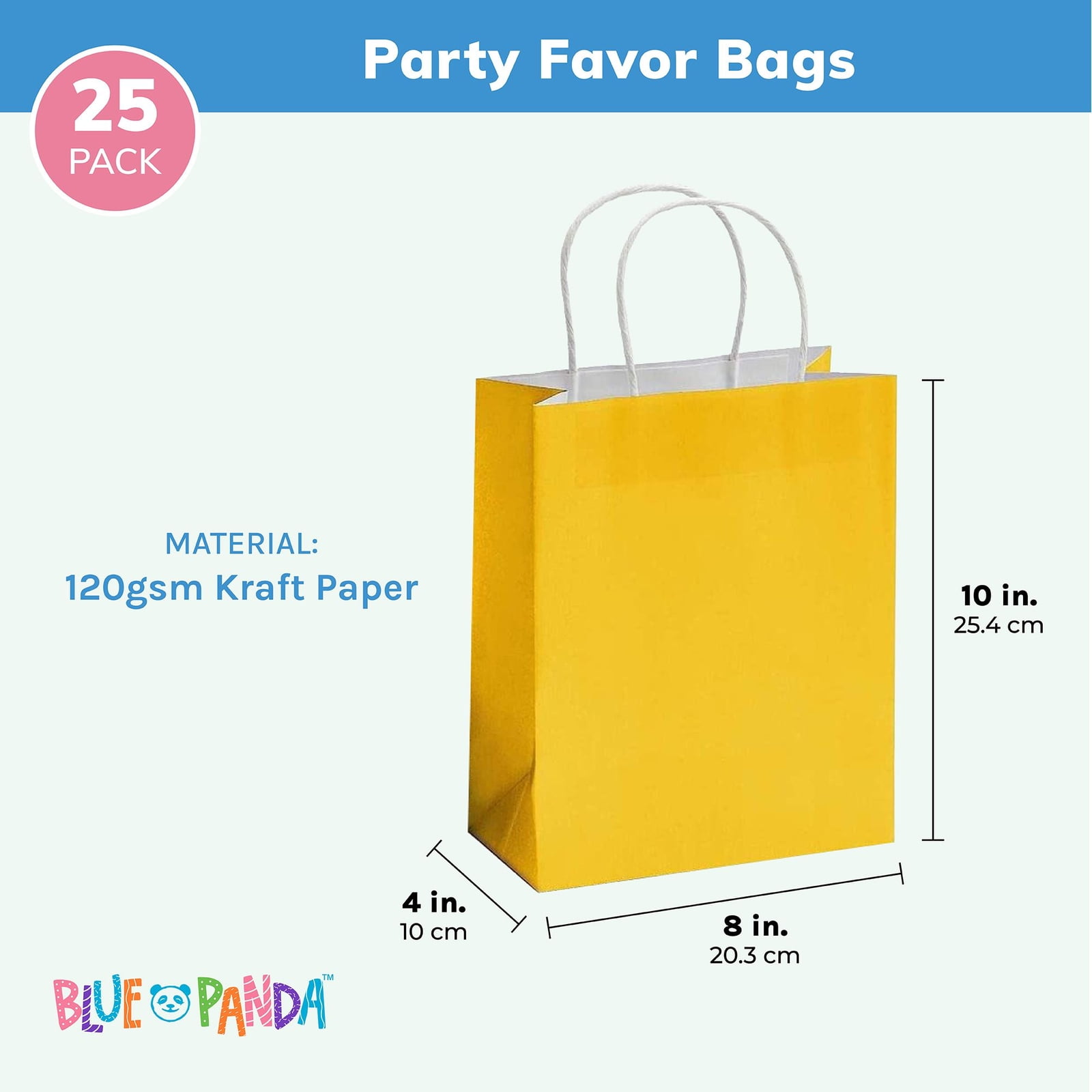 Party Gift Bags 250pcs White Kraft Shopping Paper Bag 60# Natural Kraft Paper Shoppers,5 1/4 x 3 1/2 x 8 1/4 ~250 Bags~ Mechandise