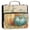 Whimsical Watercolor Pumpkins, variant on Water-Resistant 3-Ring Binder Organizer with Multiple Pockets Zipper Binder Bag for Office Pale Pink Peach's Pattern