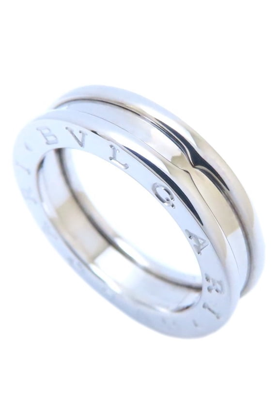 Pre-Owned BVLGARI B.zero1 Ring, Single Band, XS #52, 18KWG, Women's, 294689 (Good)