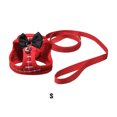 thumbnail image 2 of Billuyoard Arnés de pecho para entrenamiento de mascotas con correa, cuerda de práctica, correa cómoda transpirable para caminar al aire libre Ropa para mascotas Rojo S, 2 of 6