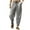 Gris, variante sur CVLIFE Pantalon Décontracté pour Homme avec Poches, Bas à Cordon, Pantalon Harem d'Été Gris 4TG