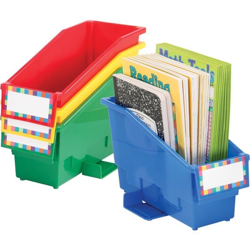 Durable Book And Binder Holder With Stabilizer Wing & Label Holder