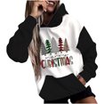 thumbnail image 1 of Sudadera Con Capucha Navideña Para Hombres Y Mujeres, Tops Estampados Para Parejas, Suéter A Juego de Colores, Top de Manga Larga Odeerbi ODB196668, 1 of 4