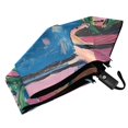 thumbnail image 6 of FORMRS Travel Umbrella Folding Auto Open Close Windproof Rain UV Protection, Blue Plants Window, 6 of 8